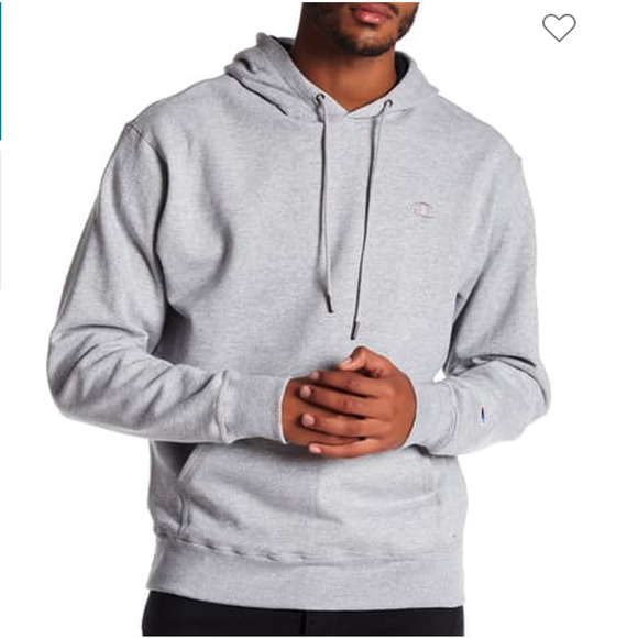 Champion Powerblend Fleece Pullover Hoodie Heavy Sweatshirts Gray